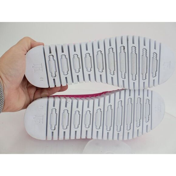 Ilse Jacobsen Tulip Platform Flat Sz 41 11 Slip On Hot Pink perforated Shoes - Picture 7 of 10